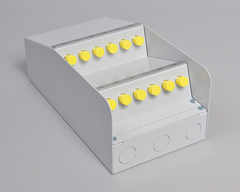 AP-Box Stahl, 4 x FCPC, 9/125µm