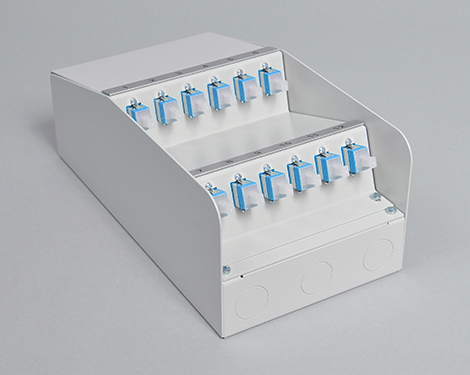 AP-Box Stahl, 8 x SCPC, 9/125µm