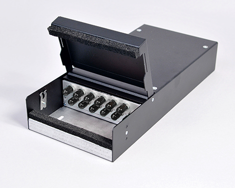 Consolidation Box, Stahl, 2 x STPC, 50/125µm OM4