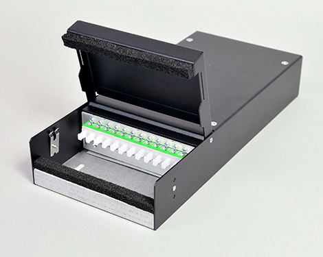 Consolidation Box, Stahl, 4 x SCAPC, 9/125µm