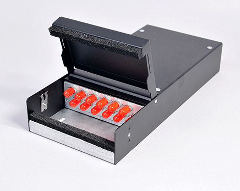 Consolidation Box, Stahl, 8 x STPC, 9/125µm