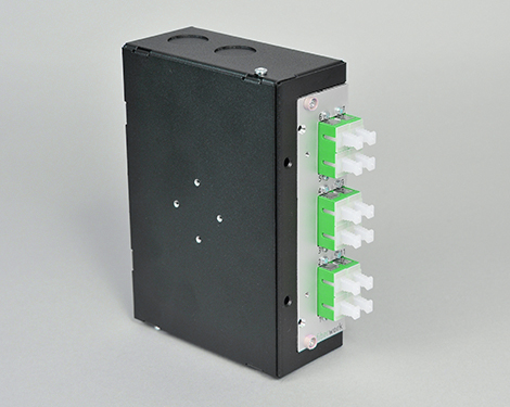 Hutschienen Box, Stahl, 12x SCAPC, 9/125µm (6xSCAPC duplex)