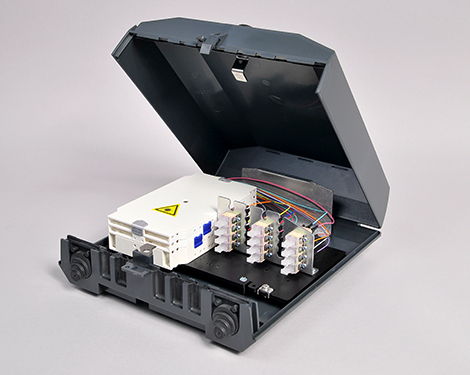 Venus-Box mit Schloss, 24 x LCPC, 62.5/125µm OM1 (12xLCPC duplex)