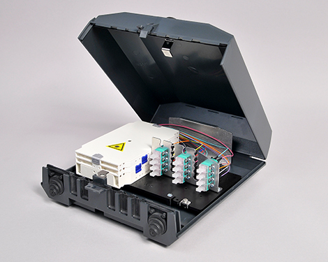 Venus-Box mit Schloss, 2 x LCPC, 50/125µm OM3 (1xLCPC duplex)