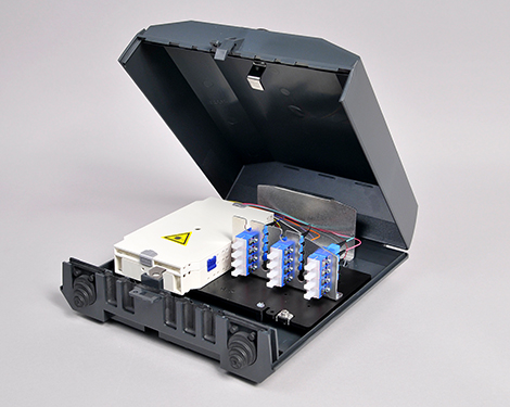 Venus-Box mit Schloss, 4 x SCPC, 9/125µm