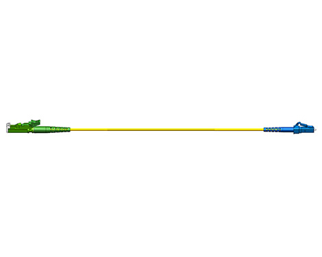 Simplex Patchkabel, 1.7mm, E2000APC-LCPC, 9/125µm, 5.0m