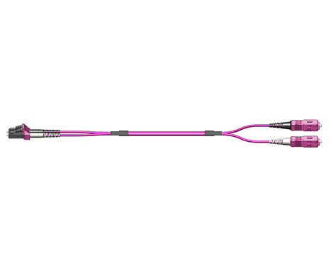 Patchkabel Fig.0, 2.0mm, LCPC-SCPC, 50/125µm OM4, 0.5m