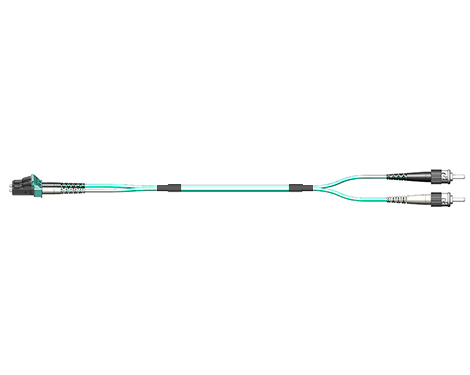 Patchkabel Fig.0, 2.0mm, LCPC-STPC, 50/125µm OM3, 1.0m