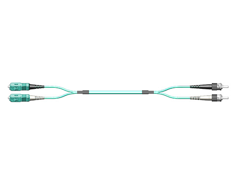 Patchkabel Fig.0, 2.0mm, SCPC-STPC, 50/125µm OM3, 1.5m