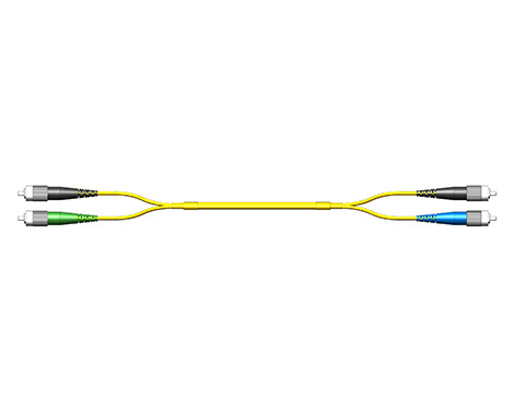 Patchkabel Fig.0, 2.0mm, FCAPC-FCPC, 9/125µm, 2.0m