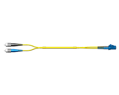 Patchkabel Fig.0, 2.0mm, LCPC-FCPC, 9/125µm, 0.5m