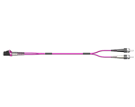 Fig.8 Patchkabel, 2.0mm, LCPC-STPC, 50/125µm OM4, 1.5m