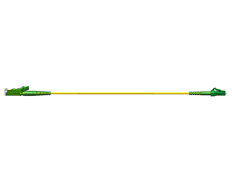 Simplex Patchkabel, 1.7mm, E2000APC-LCAPC, 9/125µm, 0.5m