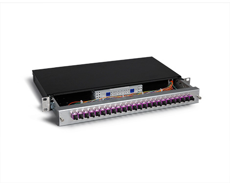 KEV 1HE Aluminium, 4 x SCPC, 50/125µm OM4