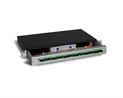 KEV 1HE Aluminium, 12 x SCAPC, 9/125µm (6xSCAPC duplex)