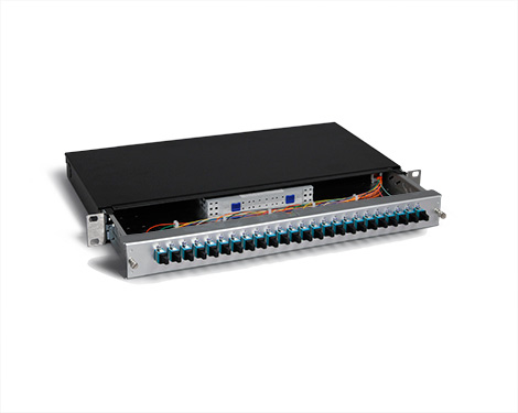 KEV 1HE Aluminium, 24 x SCPC, 9/125µm