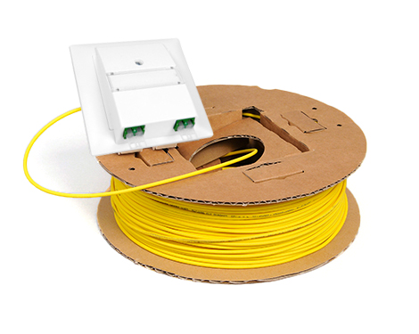 FTTH Kartonspule, UP, 4 x LCAPC, 20.0m