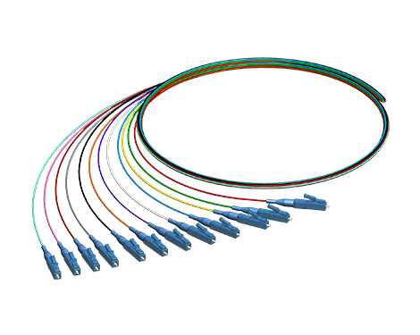Pigtail-Set 12 x LCPC, 9/125µm, 2.0m
