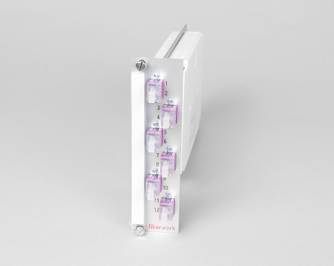Einschubmodul 7TE, 4 x LCPC, 50/125µm OM4 (2xLCPC duplex)