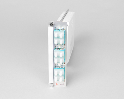 Einschubmodul 7TE, 12 x SCPC, 50/125µm OM3 (6xSCPC duplex)