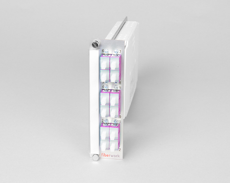 Einschubmodul 7TE, 12 x SCPC, 50/125µm OM4 (6xSCPC duplex)