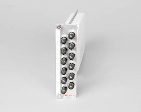 Einschubmodul 7TE, 12 x STPC, 50/125µm OM4