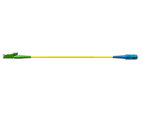 Simplex Patchkabel, 1.7mm, E2000APC-SCPC, 9/125µm, 3.0m