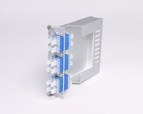 Einschubmodul 7TE, 24 x LCPC, SM, mit Überlängenfach (6xLCPC quad)