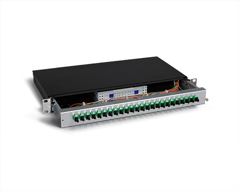 KEV 1HE Aluminium, 12 x LSH APC / E2000®APC FBW, 9/125µm