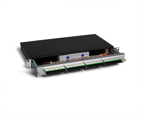 KEV 1HE Aluminium, 48 x LSH APC / E2000®APC FBW, 9/125µm