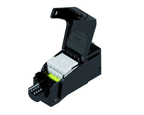 fixLink® SL UTP RJ45 Keystone, ungeschirmt, Kat.6A ISO/IEC, AWG 24-22