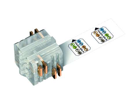 preLink® Kabelabschlussblock, AWG 27-26, transp.-weiss für Flexkabel