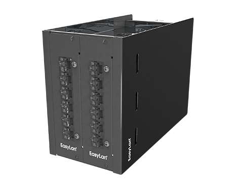 preLink® / fixLink® Side-Modulträger 3HE14TE leer, schwarz