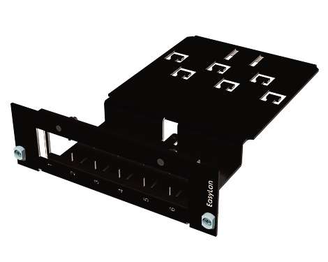 preLink® / fixLink® Keystone-Einschubmodul 7TE leer, schwarz
