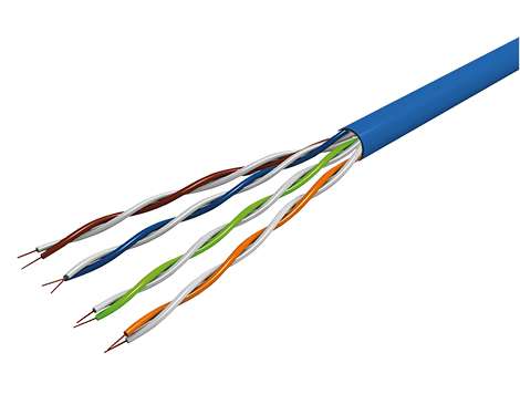 EasyLan® Datenkabel Gold, UTP, AWG 23/1, Kat.6A, 500 MHZ, Dca, blau