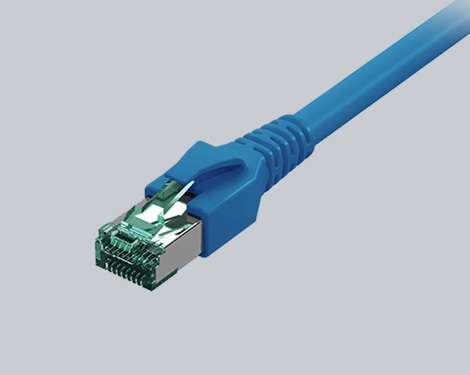 FlexBoot Patchkabel RJ45, Kat.6A ISO/IEC, S/FTP, blau, 3.0m