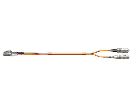 Fig.0 Patchkabel duplex LCPC-SCPC 50/125µm OM2 2.0m
