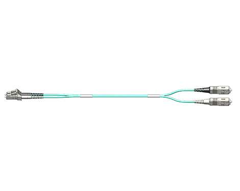 Fig.8 Patchkabel duplex LCPC-SCPC 50/125µm OM3 2.5m