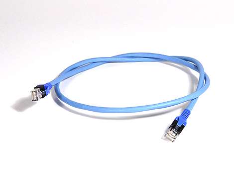 FlexBoot Patchkabel RJ45, Kat.6A ISO/IEC, S/FTP, hellblau/blau, 3.0m