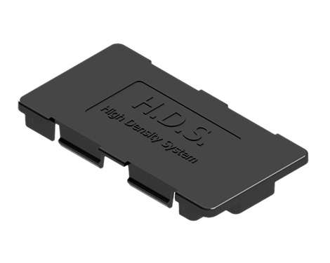Blindplatte für H.D.S.- Ausbruch, schwarz