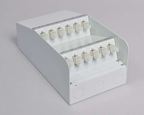 AP-Box Stahl, 24 x LCPC, 62.5/125µm OM1 (12xLCPC duplex)