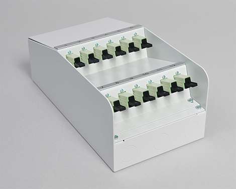 AP-Box Stahl, 6 x E2000PC, OM4, H&S