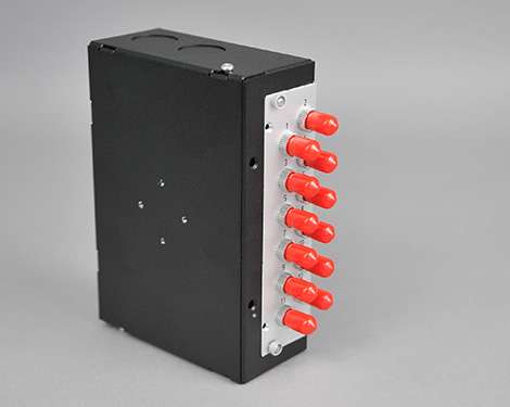 Hutschienen Box, Stahl, 8 x STPC, 9/125µm