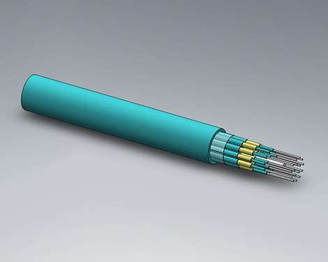 H&S Breakout, 2.0mm, 12x1, 50/125µm OM3, Cca, türkis