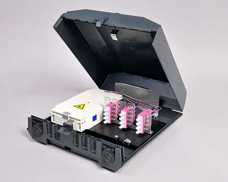 Venus-Box ohne Schloss, 8 x SCPC, 50/125µm OM4