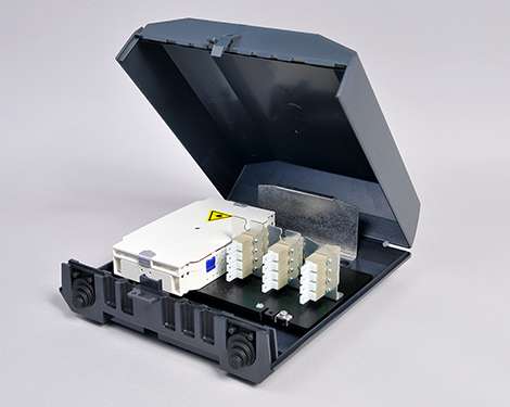 Venus-Box ohne Schloss, 8 x E2000PC, OM3, H&S