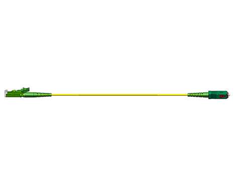 Simplex Patchkabel, 2.0mm, E2000APC-SCAPC, 9/125µm, 0.5m