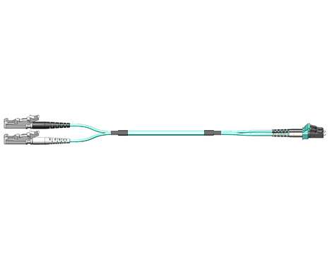 Patchkabel Fig.0, 2.0mm, E2000PC-LCPC, 50/125µm OM3, 2.0m