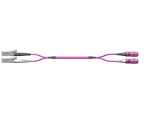 Patchkabel Fig.0, 2.0mm, E2000PC-SCPC, 50/125µm OM4, 2.0m