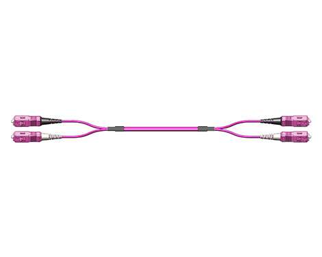 Fig.0 Patchkabel, 2.0mm, SCPC-SCPC, 50/125µm OM4, 0.5m